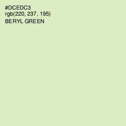 #DCEDC3 - Beryl Green Color Image